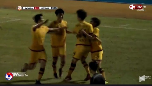 U19 Việt Nam 0-1 U19 Gwangju phút 44'