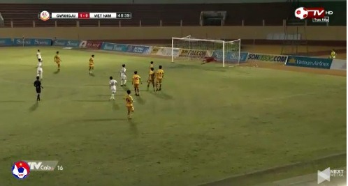 U19 Việt Nam 0-1 U19 Gwangju phút 48'