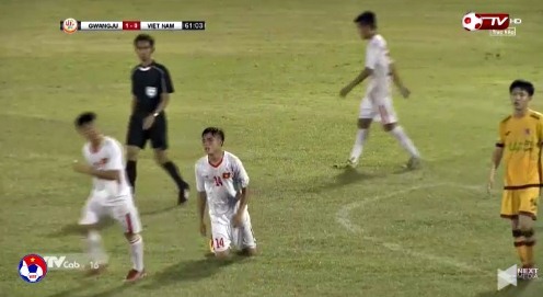 U19 Việt Nam 0-1 U19 Gwangju phút 59