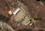 Người Triều Tiên chơi bóng chuyền giữa bãi thử hạt nhân