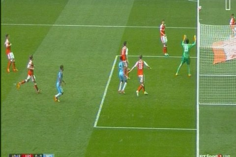 Arsenal 0-0 Man City phút 40