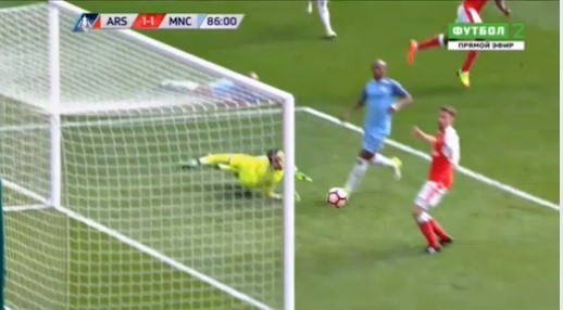 Arsenal 1-1 Man City phút 88 Welbeck