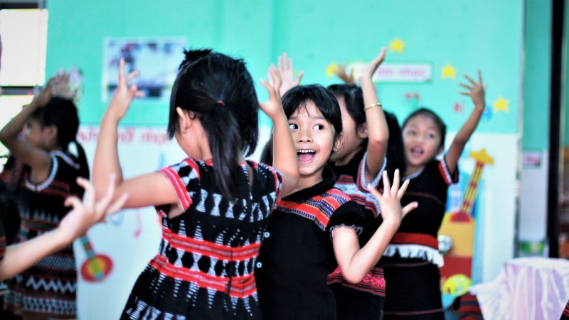 Tiết học đặc biệt ở trường mầm non biên giới Việt Lào