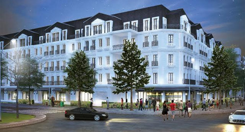 Cận cảnh shophouse triệu đô Nam Trung Yên