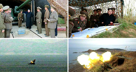 Triều Tiên tập trận bắn đạn thật lớn chưa từng có