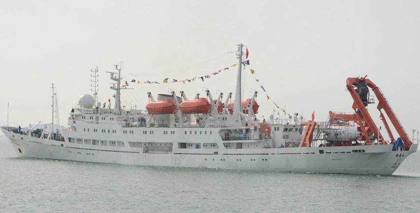 Tàu lặn Trung Quốc đến khu vực tác nghiệp trên Biển Đông