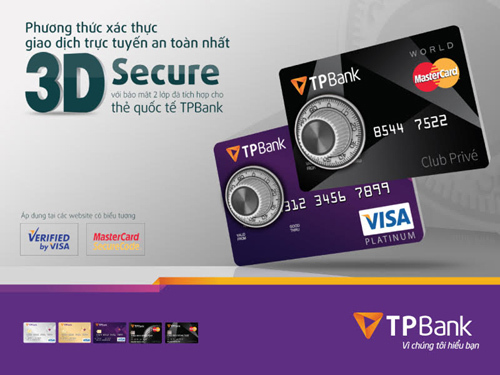 TPBank áp dụng xác thực 3D secure cho chủ thẻ