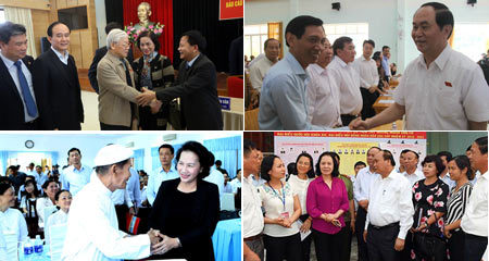 Lãnh đạo Đảng, Nhà nước tiếp xúc cử tri