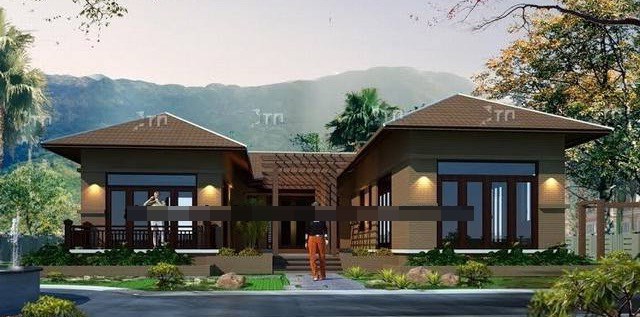 10 mẫu nhà hình chữ U đẹp ngây ngất