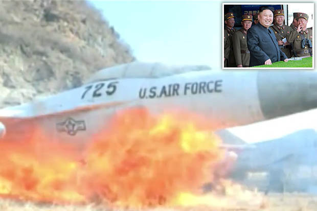 Triều Tiên tung video làm nổ chiến cơ Mỹ
