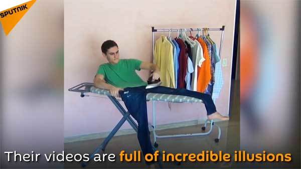 Xem hai chàng đẹp trai 'cào mây trên trời'