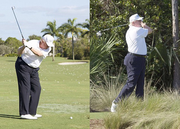 Ông Trump đi đánh golf sau tuyên bố 'tiết kiệm tiền'