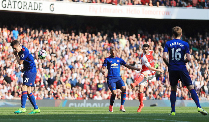 Video bàn thắng Arsenal 2-0 MU