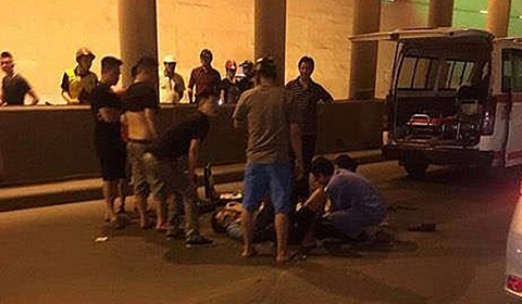 Đâm dải phân cách hầm Kim Liên, nam thanh niên bất tỉnh