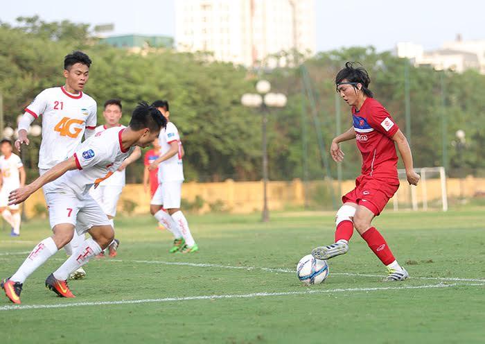 Tuấn Anh tái xuất, U22 Việt Nam hoà đội hạng Nhất