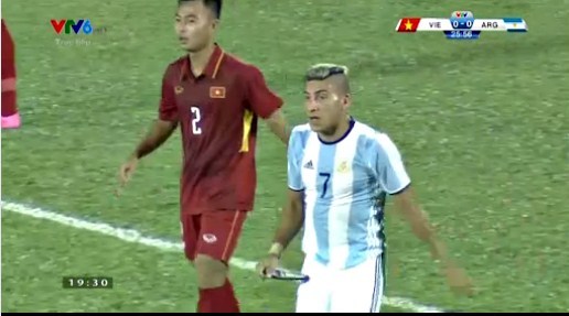 U20 Việt Nam 0-0 U20 Argentina phút 27