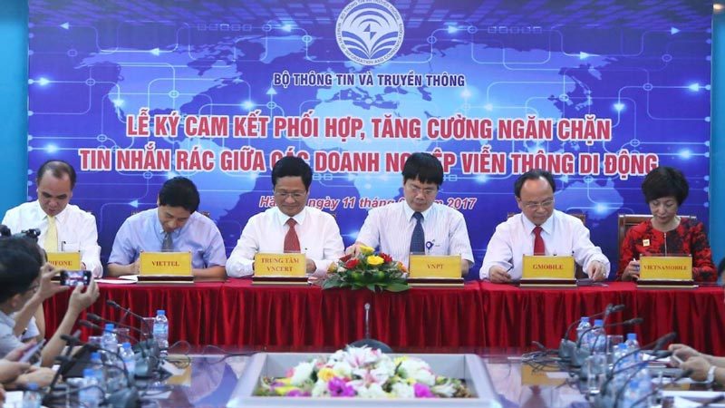 5 nhà mạng cùng ký cam kết chặn tin nhắn rác