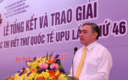 Trao giải cuộc thi Viết thư quốc tế UPU lần thứ 46