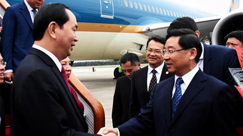 Chủ tịch nước đến thăm Phúc Kiến