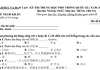 Đề thi tham khảo môn Tiếng Trung kỳ thi THPT quốc gia 2017