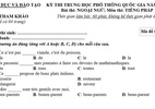 Đề thi tham khảo môn Tiếng Pháp kỳ thi THPT quốc gia 2017