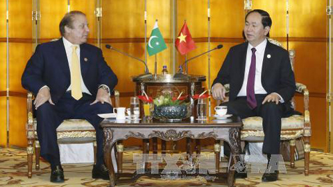 Chủ tịch nước gặp Thủ tướng Pakistan