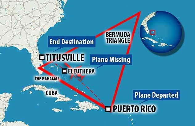 Máy bay mất tích ở Tam giác quỷ Bermuda