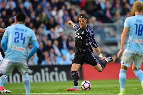 Celta Vigo 0-1 Real Madrid Ronaldo goal phút 10