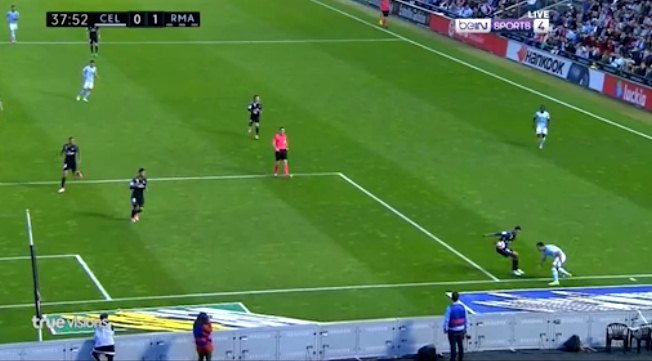 Celta Vigo 0-1 Real Madrid phút 39