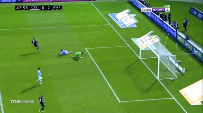 Celta Vigo 0-2 Real Madrid Ronaldo goal phút 48