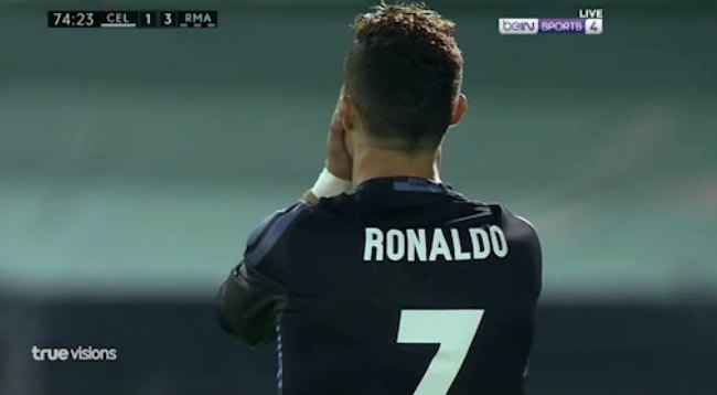 Celta Vigo 1-3 Real Madrid Ronaldo bỏ lỡ phút 75