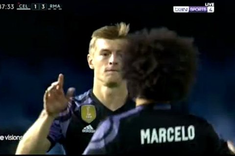 Celta Vigo 1-4 Real Madrid Kroos goal phút 88