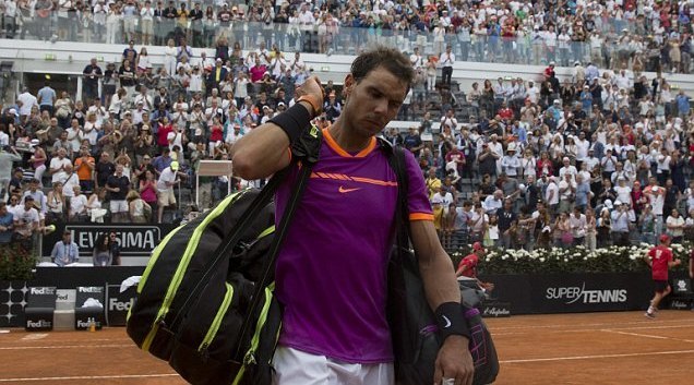 Nadal bị loại ở tứ kết Rome Masters