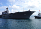 Hình ảnh tàu chiến lớn nhất của Nhật Bản tại cảng Cam Ranh