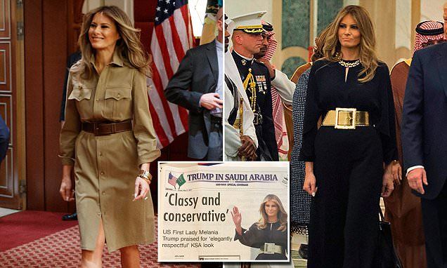 Báo chí Ảrập xuýt xoa khen Melania Trump mặc đẹp