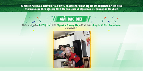 Tìm ra chủ nhân đầu tiên ‘Cùng MILO đến Barcelona’