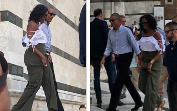 Cựu đệ nhất phu nhân Michelle Obama mặc quyến rũ