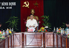 Bộ Chính trị kiểm tra công tác cán bộ tại Bình Định