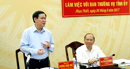 Bộ Chính trị kiểm tra công tác cán bộ tại Bình Thuận