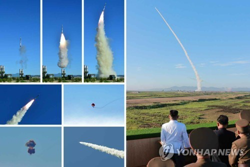Ông Kim Jong Un xem thử nghiệm vũ khí phòng không mới