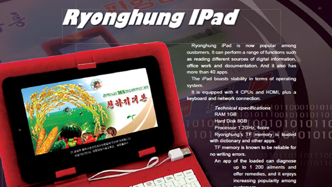 Triều Tiên bất ngờ ra mắt iPad chạy Android