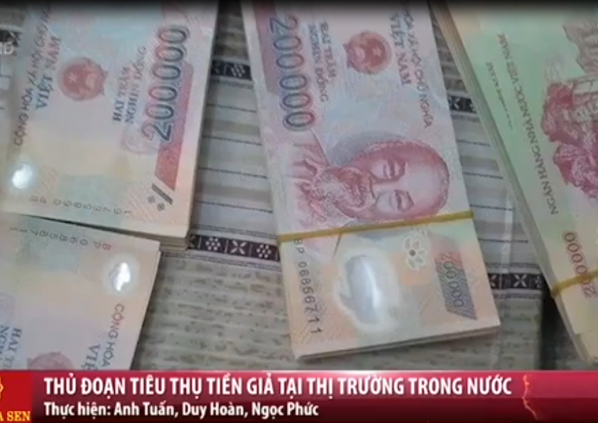 Thủ đoạn tiêu thụ tiền giả tại Việt Nam