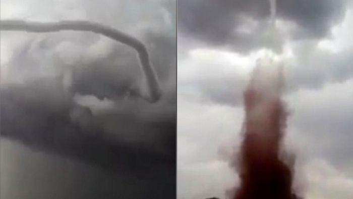 Vòi rồng máu khổng lồ tấn công Mexico như