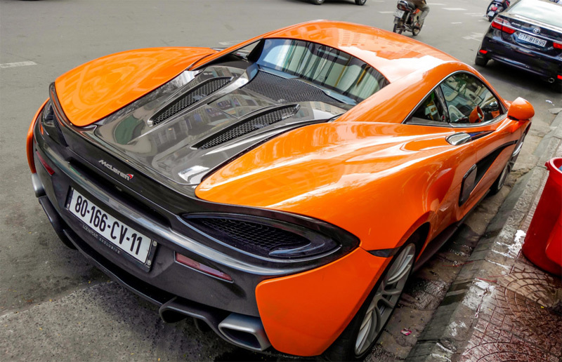 Siêu xe McLaren 570S 12,5 tỷ của trùm ma tuý ở Sài Gòn