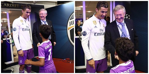 Sir Alex chờ bằng được Ronaldo để chúc mừng
