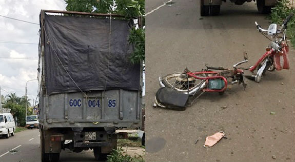 Trên đường về nhà, 2 nữ sinh bị xe tải tông tử vong