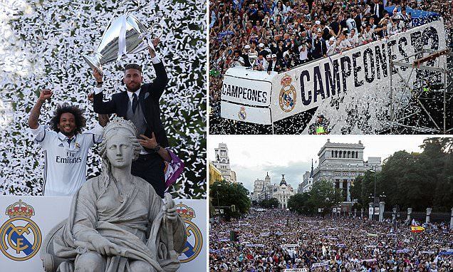 Real Madrid ăn mừng hoành tráng chưa từng thấy