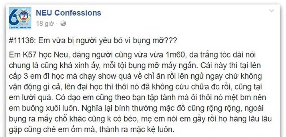 9X xinh xắn, cao 1,60 m bị người yêu 'đá' vì bụng... có mỡ