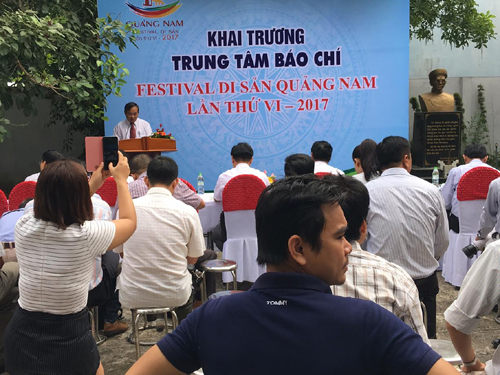 Mở cửa 2 Trung tâm báo chí Festival Quảng Nam 2017
