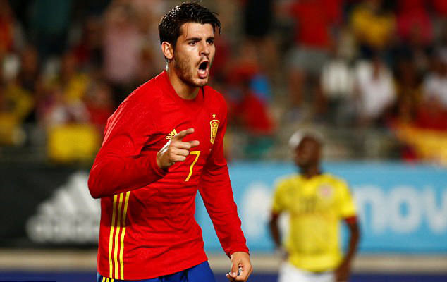 Morata giúp Tây Ban Nha khỏi bẽ mặt trước Colombia